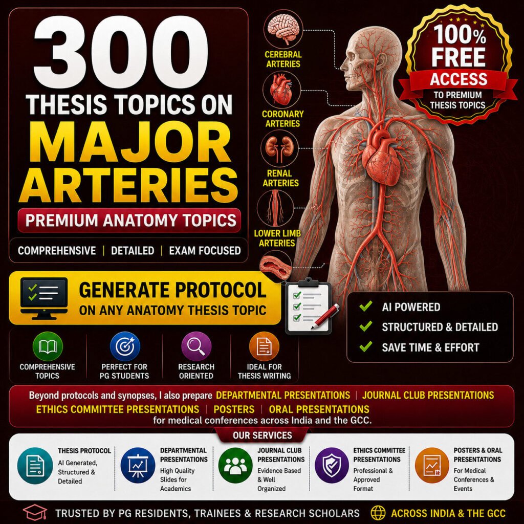 anatomy dissertation topics on major arteries