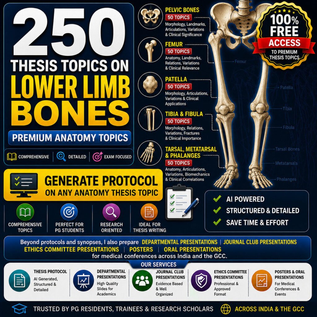 anatomy dissertation topics on lower limb bones