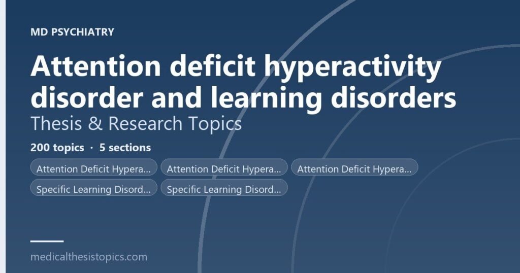 ADHD Research Topics