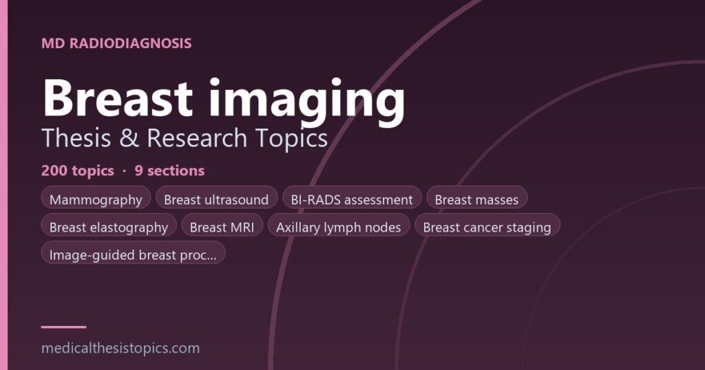 breast imaging thesis topics