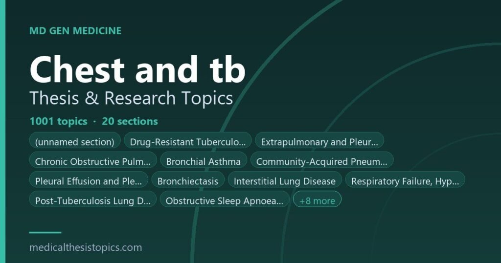 Chest And TB related Thesis Topics