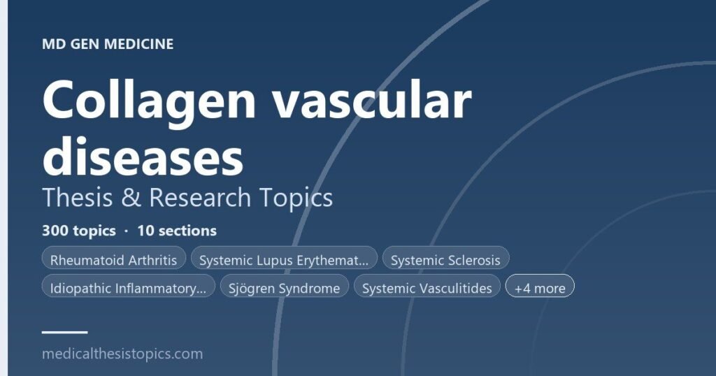 collagen vascular diseases Research Topics