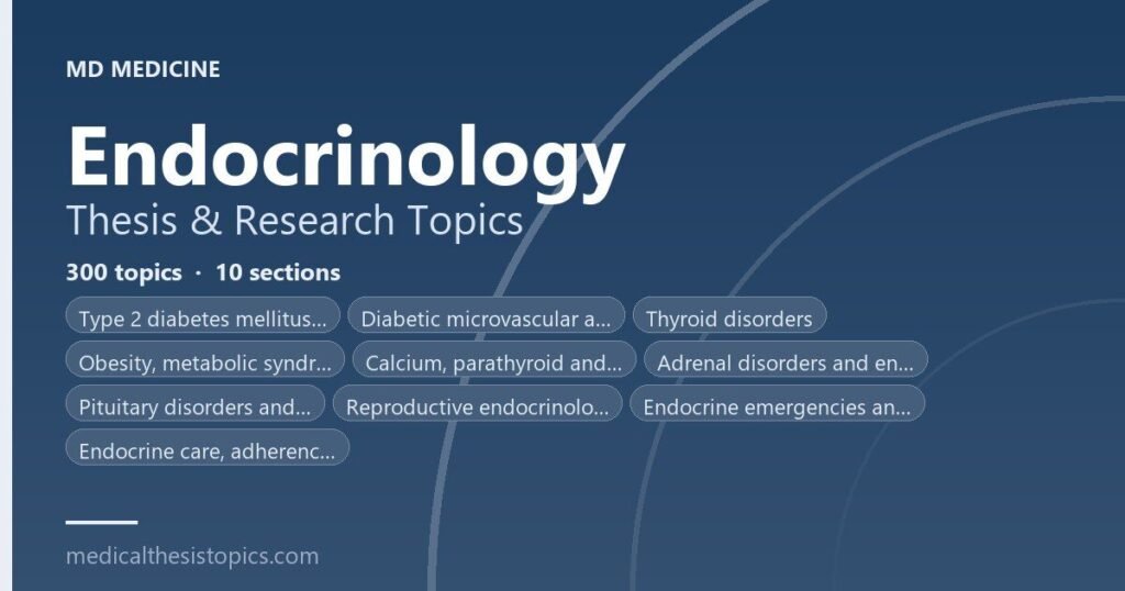 Endocrinology thesis topics
