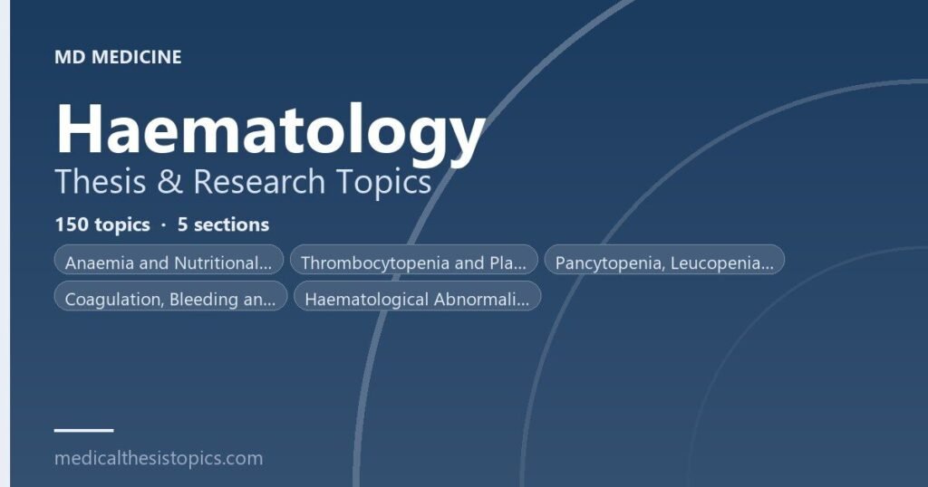 hematology thesis topics