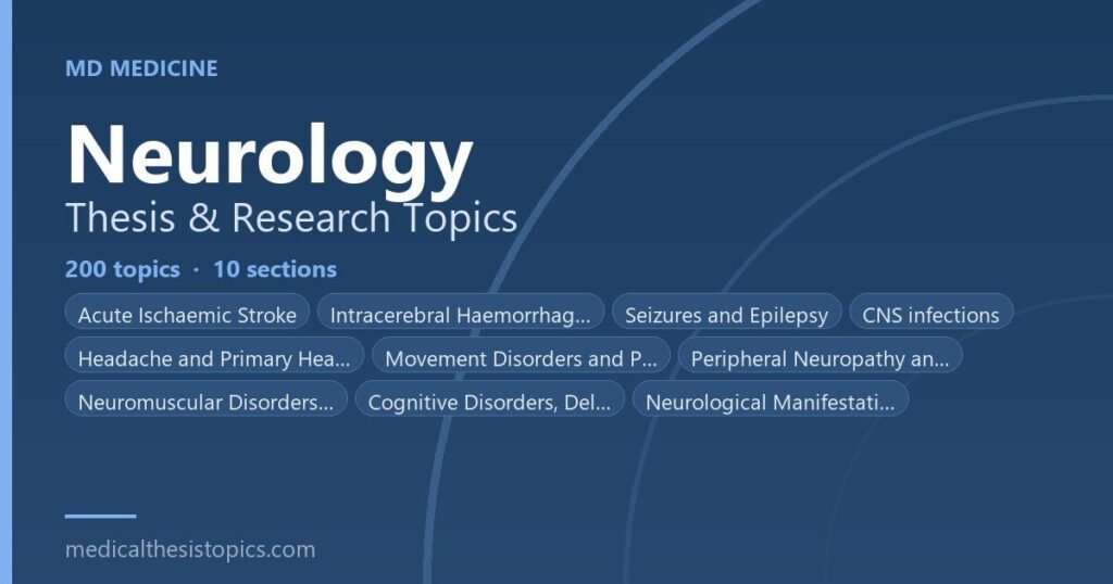 Neurology Thesis Topics