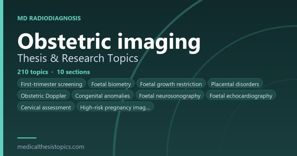 Obstetric Radiology thesis topics