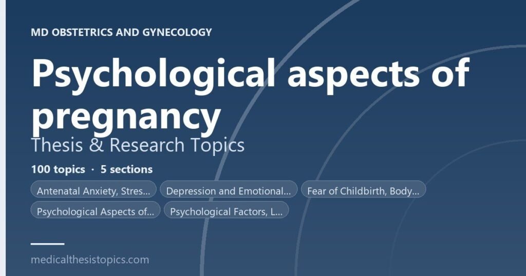 psychosocial aspects of pregnancy