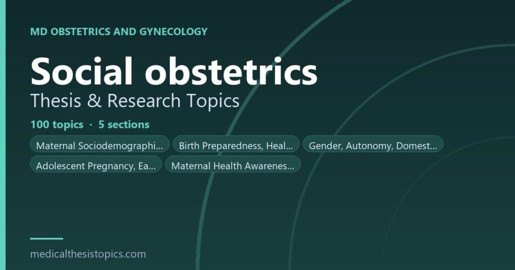 social obstetrics thesis topics