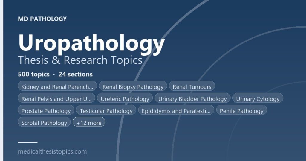 uropathology thesis topics